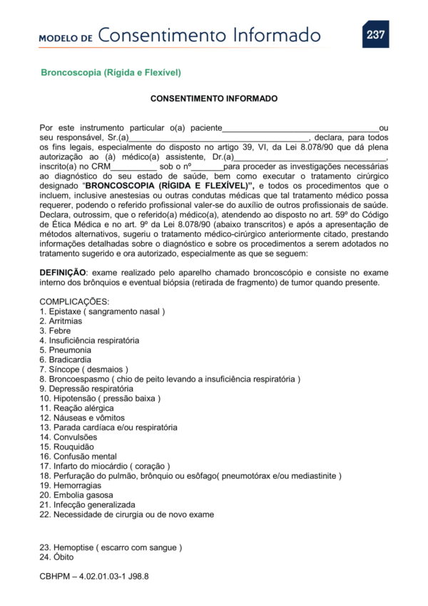 Broncoscopia Rígida Flexível